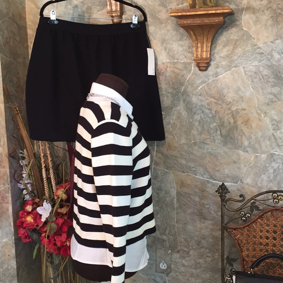 Elle Dresses & Skirts - Elle 🌹 2 piece suit skirt and Sweater jacket set
